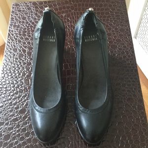 Stuart Weitzman Black Leather Pumps